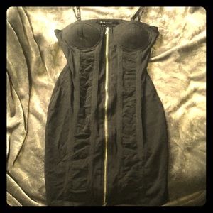 Black zipper dress